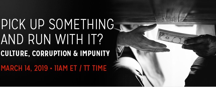 Webinar: Culture, Corruption &&nbsp;Impunity